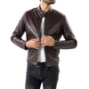 Men's Classic Brown Sheep Leather Jacket