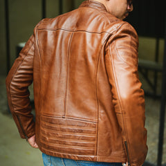 Mens Motorcycle Lambskin Leather Jacket