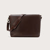 Vintage Brown Leather Messenger Bag