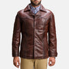 Men's Classic Brown Leather Jacket