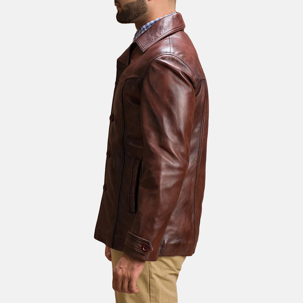 Men's Classic Brown Leather Jacket