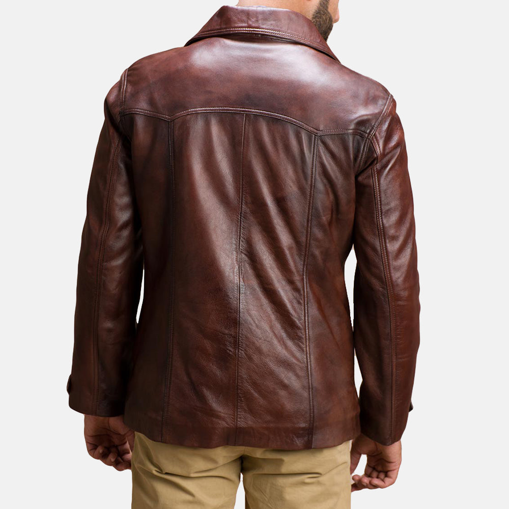 Men's Classic Brown Leather Jacket