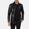 Mens Mystic Black Leather Jacket